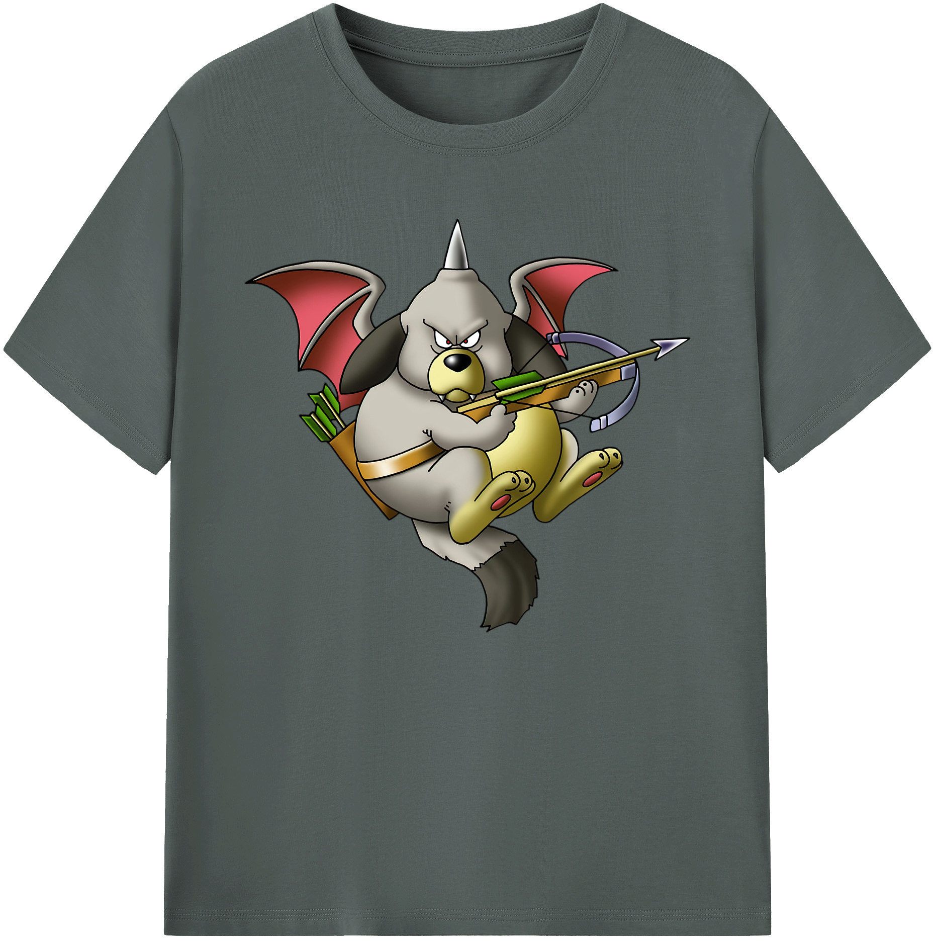 （画像用） ドラゴンクエスト Doragon Kuesuto Dragon Quest 綿100％ メンズ半袖Tシャツ｜肌触りやわらか＆通気性